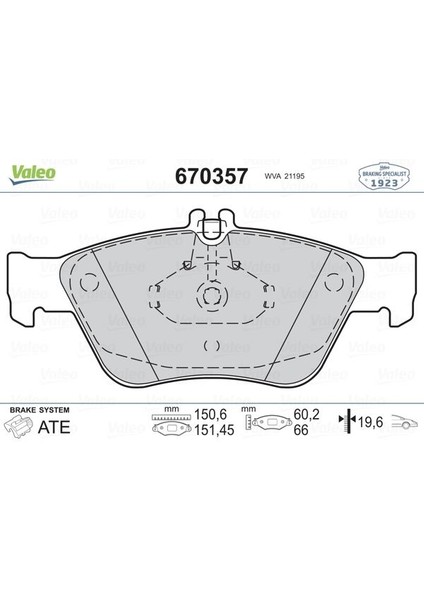 Fren Balatası On Mercedes W202 S202 C208 W210 S210 C140 R170