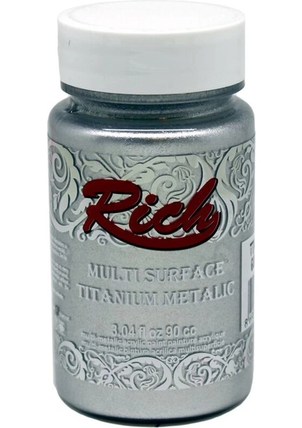 Multi Surface Titanium Metalik Boya 90 Cc. 2502 Gümüş