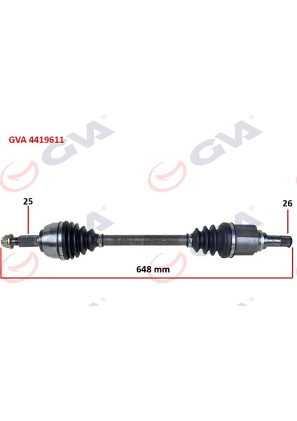 Komple Aks Sol Dacıa Dokker 1.5 Dcı 12- 648MM