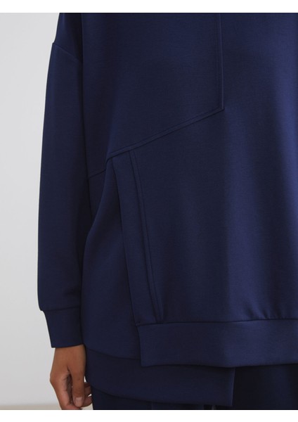 Yeni Sezon Bisiklet Yaka Kadın Sweatshirt modelleri
