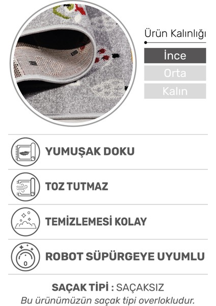 Oyun Şehri Çocuk Oyun Halısı | 3 Boyutlu Araba Yolu Desenli, Tozumaz, Kolay Temizlik, Jüt Tabanlı fiyatları