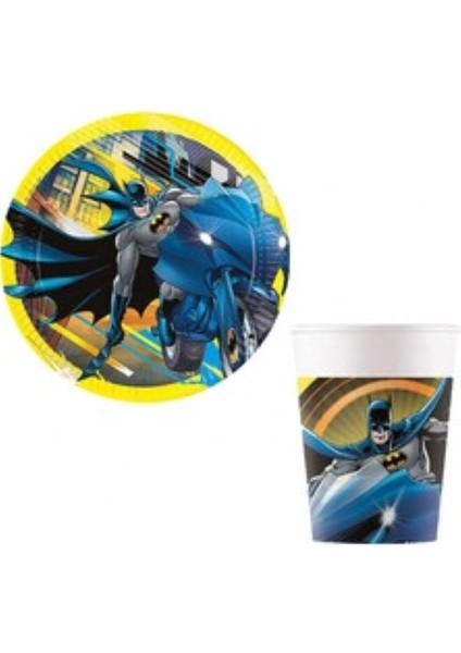 Batman Temalı Çocuk Tabak - 8’li Plastik Doğum Günü Parti Tabak Seti modelleri