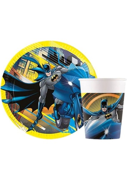 Batman Temalı Çocuk Tabak - 8’li Plastik Doğum Günü Parti Tabak Seti fırsatları