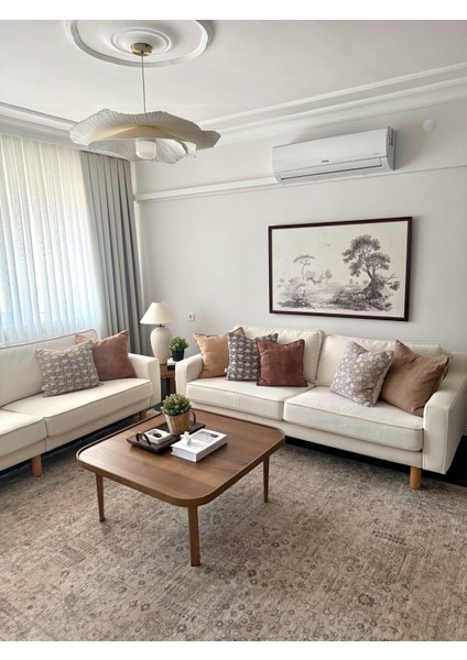 Valeria %100 Polyester Vintage Modern Dokuma Salon Oturma Odası Halısı fiyatları