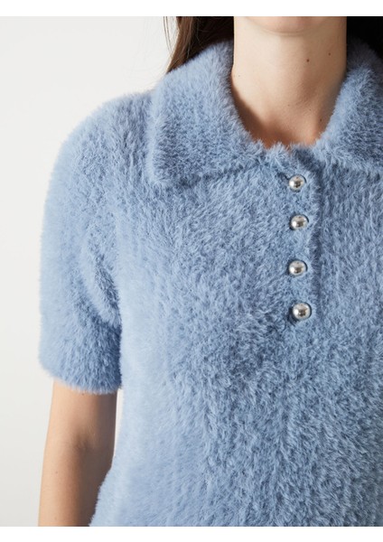 Yeni Sezon Polo Yaka Kadın Triko Kazak modelleri