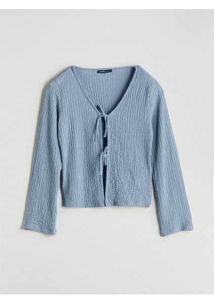 Yeni Sezon V Yaka Dokulu Kadın Hırka indirimleri