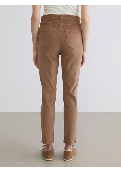 Yeni Sezon Dar Fit Kadife Kadın Pantolon fırsatları