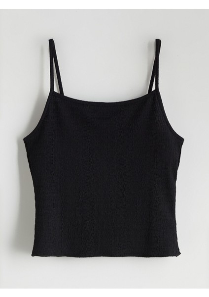 Yeni Sezon Kare Yaka Dokulu Askılı Kadın Atlet indirimleri