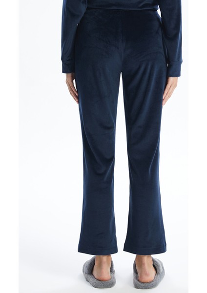 Yeni Sezon Beli Lastikli Düz Kadife Kadın Pijama Alt indirimleri