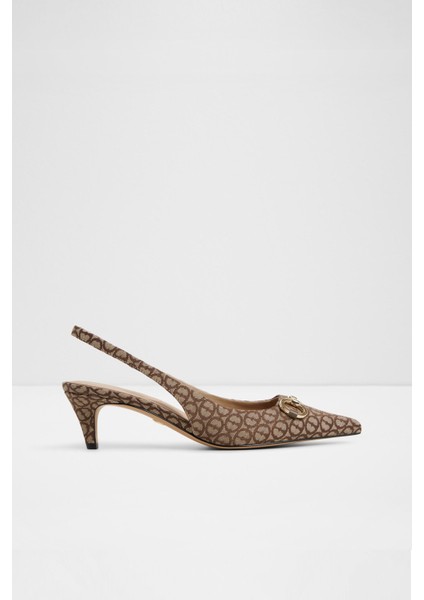 Finnea Ayakkabı Orta Boy Topuklu - Kahverengi