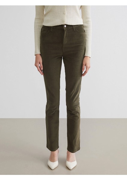 Yeni Sezon Dar Fit Kadife Kadın Pantolon fiyatları