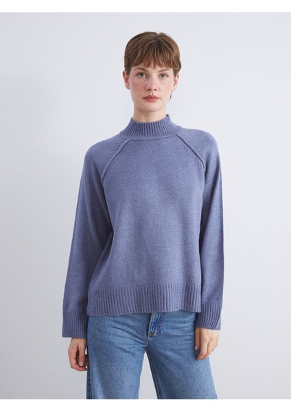 Yeni Sezon Yarım Balıkçı Yaka Kadın Triko Kazak