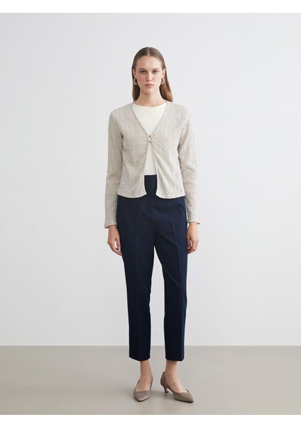 Yeni Sezon V Yaka Dokulu Kadın Hırka fiyatları