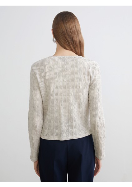 Yeni Sezon V Yaka Dokulu Kadın Hırka fırsatları