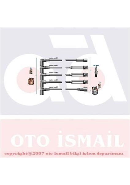 Buji Kablo Tk Metal Tüplü Vectra A 1.8 Ie 93-95