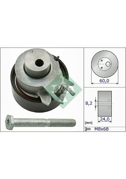 Eksantrik Gergi Rulmanı Polo-Cordoba-Fabıa-Golf4-Bora 1.4-1.6 16V Ahw-Bby-Bky-Bbz-Bcb-Cggb