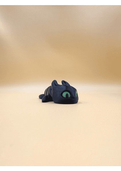 Ejderhanı Nasıl Eğitirsin Siyah Night Fury Toothless / Verslab Print