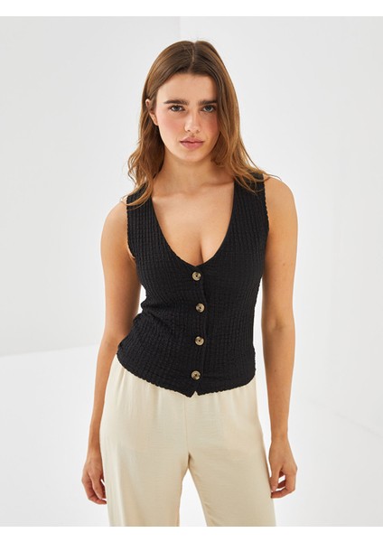 Yeni Sezon V Yaka Dokulu Kadın Atlet