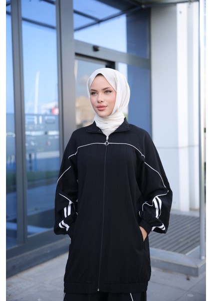 Kadın Şık Spor Eşofman Takımı Fermuarlı & Alt Üst Takım 495 fırsatları