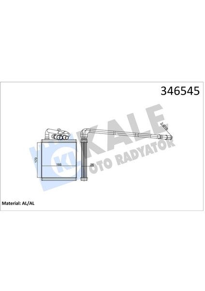 Kalorıfer Radyatoru Fıesta Cb1 08 12 Vı 08 Brazıng