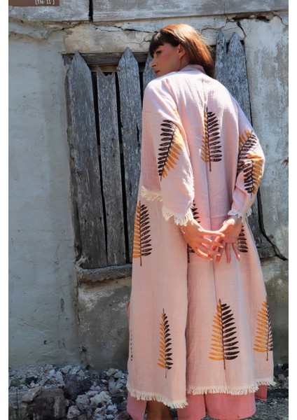 Ferns Tahta Baskılı Müslin Kaftan fiyatları