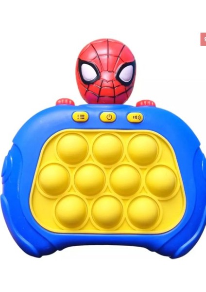 Işıklı Sesli Popit Pilli Eğitici Özel Karakterli Pop It Stres Giderici Quick Push Konsol
