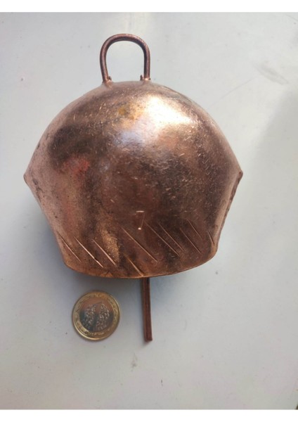 7 Numara Bakır Sarısı Kelek Çan Hayvan Çanı