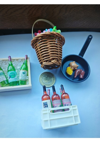 Buzdolabı Magneti 4 Lü Set Sepet-Kasa-Fici ve Tava El Emeği fiyatları