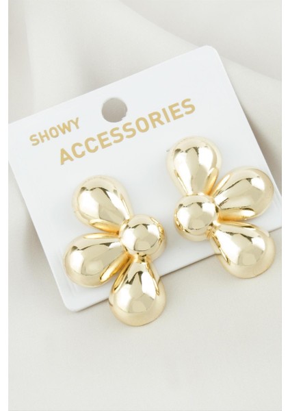 Wizard Çiçek Metal Küpe-Sarı