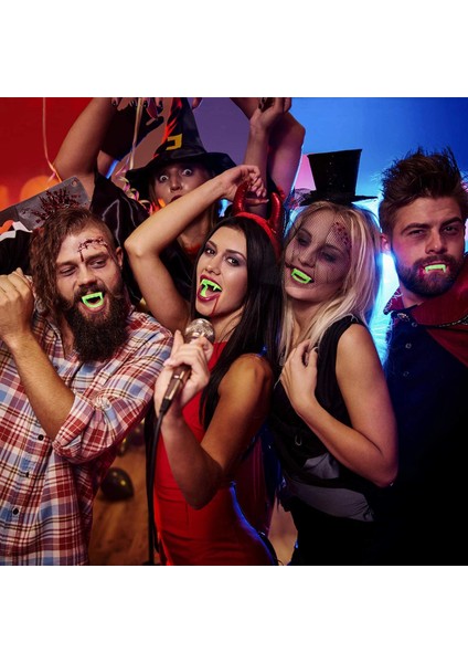 Karanlıkta Parlayan Fosforlu Çift Damak Takma Vampir Dişi (4887) indirimleri