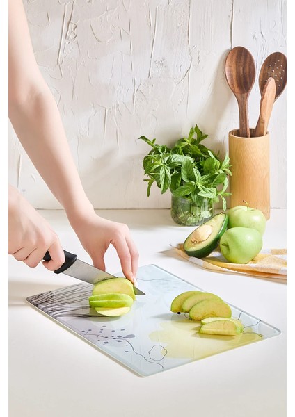 Bohemian Cam Kesme Tahtası - 25X35 - Isıya Dayanıklı Kırılmaz Kesme Tahtası fiyatları