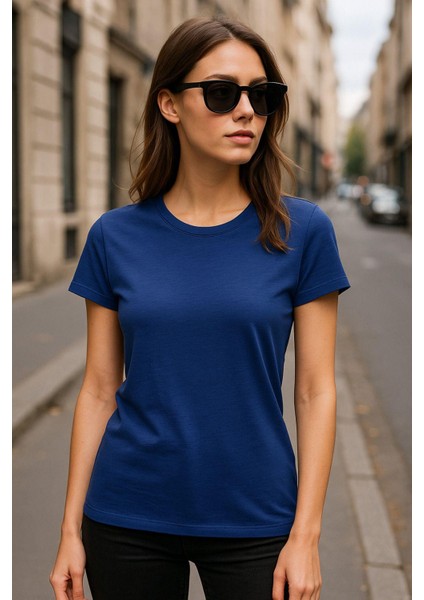 Kadın %100 Organik Pamuklu Relaxed Yıkamalı T-Shirt Bisiklet Yaka Kısa Kollu Kadın Basic Tişört fiyatları