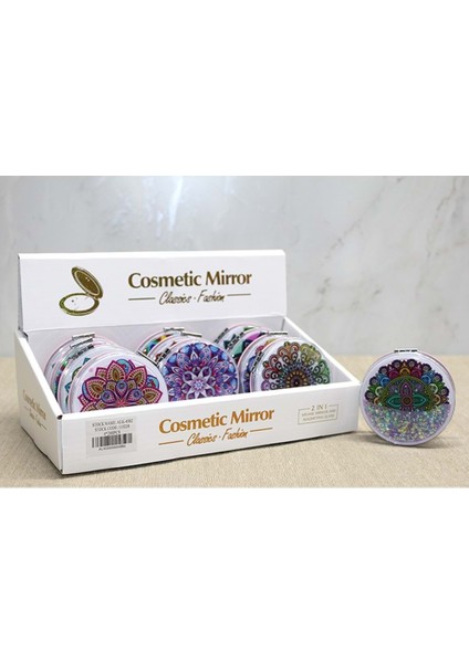 Mandala Desenli Hareketli Sulu El Aynası fiyatları