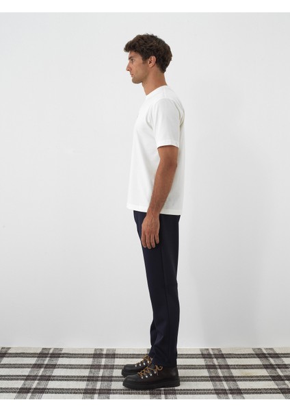 Erkek Ekru Pamuk Dokulu Regular Fit Tişört modelleri