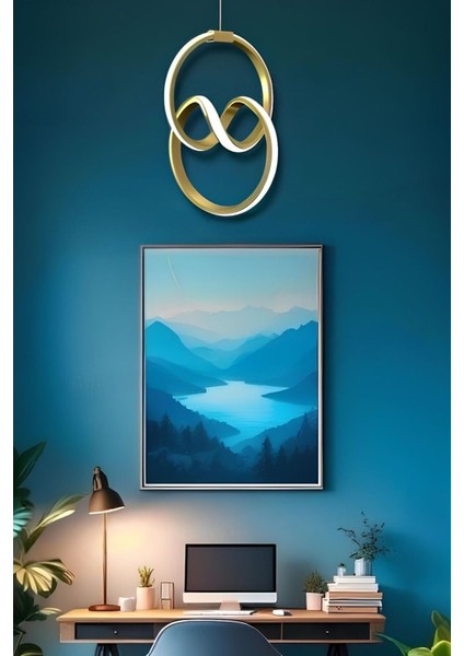 Evia Eskitme Tek Renk Modern Sarkıt LED Avize