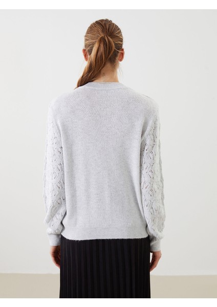 Yeni Sezon Bisiklet Yaka Ajurlu Kadın Triko Kazak fırsatları