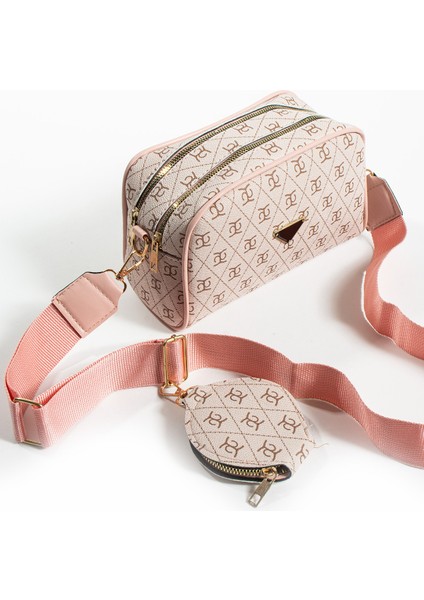 Kadın Çapraz Ayarlanabilir 2 Bölmeli Askılı Çanta