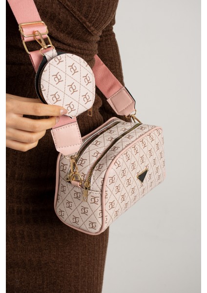 Kadın Çapraz Ayarlanabilir 2 Bölmeli Askılı Çanta