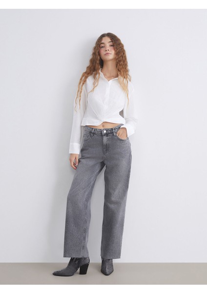 Yeni Sezon Straight Fit Kadın Jean Pantolon