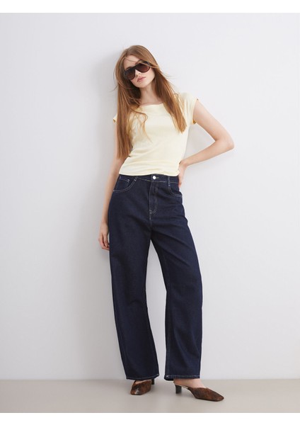 Yeni Sezon Baggy Fit Kadın Jean Pantolon