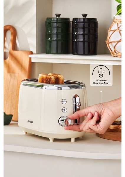 Krem Renkli Ekmek Kızartma Makinesi, Pratik ve Şık Tasarım modelleri