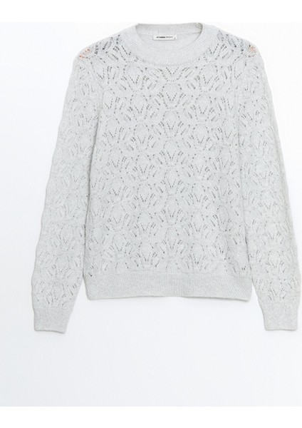 Yeni Sezon Bisiklet Yaka Ajurlu Kadın Triko Kazak indirimleri