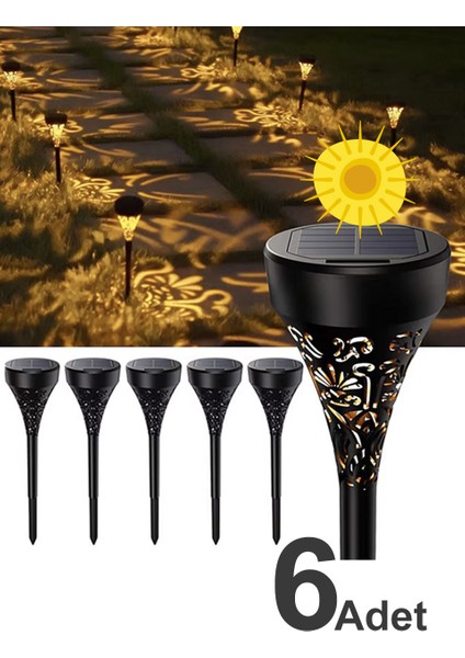 Güneş Enerjili Bahçe / Çim Aydınlatma 6 Adet / GT-SL17N