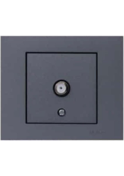 3 Adet Ovivo Grano Füme Tv Prizi F Tip 3'lü Paket (Çerçeve Dahil)