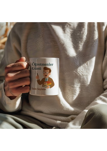 Kişiye Özel Öğretmenler Günü Baskılı Seramik Kupa Bardak 330 ml fiyatları