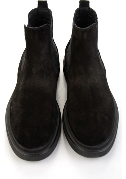 Siyah Hakiki Deri Erkek Bot & Bootie E02597000602 fırsatları
