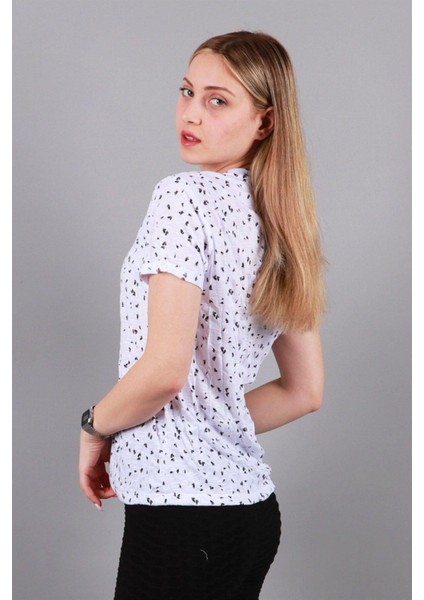 Kadın Bisiklet Yaka T-Shirt Tşört fırsatları