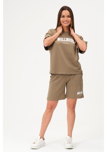 Kadın Şortlu Takım Alt Üst Kısa Kollu Tenis Takımı fırsatları