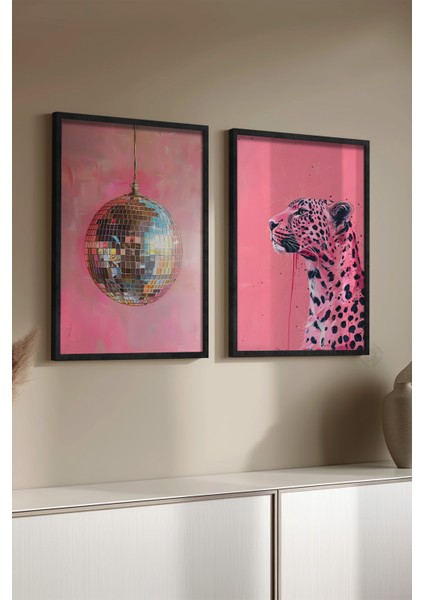 Modern 2'li Siyah Çerçeveli Poster, Tablo Seti No:5 modelleri