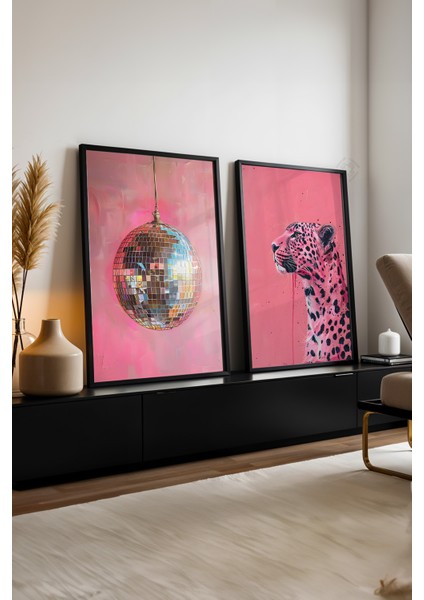 Modern 2'li Siyah Çerçeveli Poster, Tablo Seti No:5 fırsatları